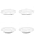 EStainless Steelentials Porcelain Round Plate, Set of 4, Hotel