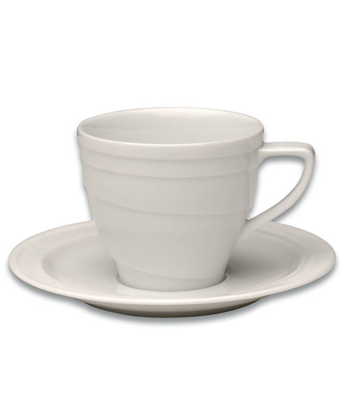  BergHOFF Essentials Porcelain Coffee Cup & Saucer, Set of 4, Hotel - White - Bonton