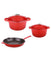 Neo Cast Iron 5 Piece Set with 3 Qt & 5 Qt Covered Dutch Oven & Fry Pan