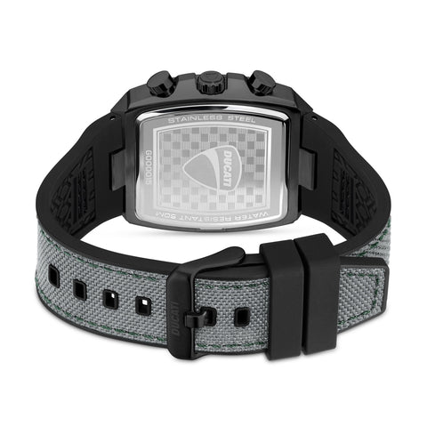 Ducati Chrono Watch Grey Silicon Nylon Strap