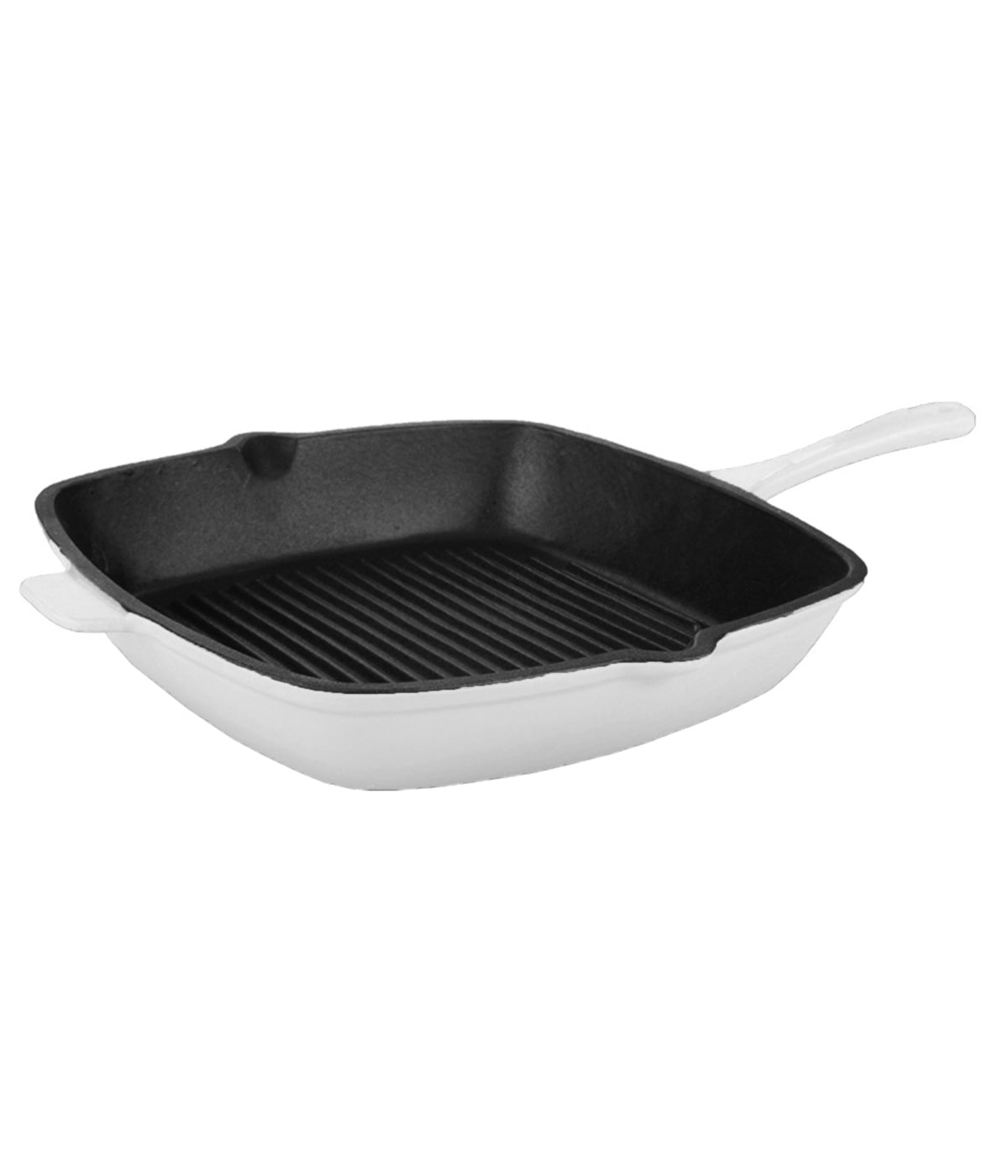  BergHOFF Neo Cast Iron Square Grill Pan - White - Bonton