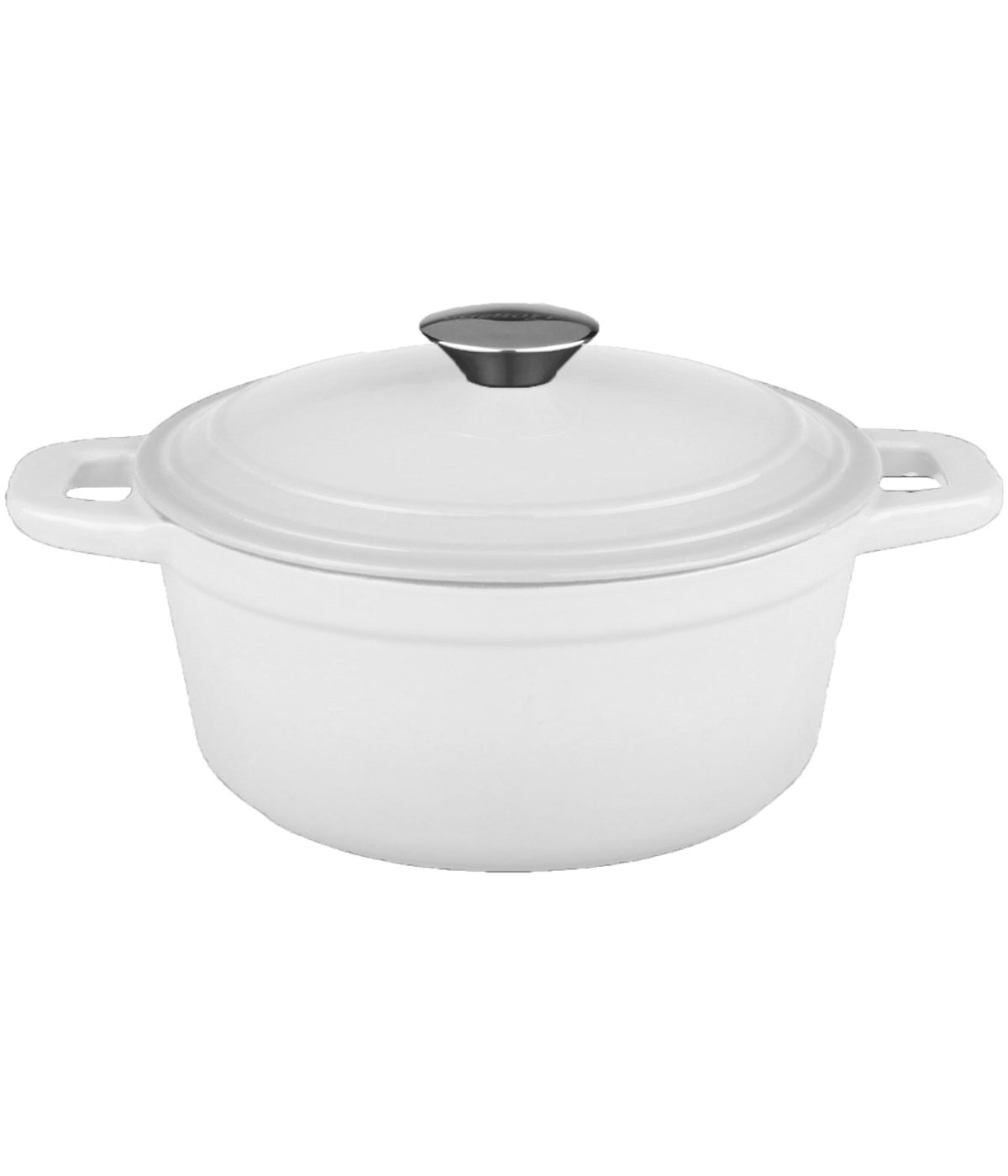  BergHOFF Neo Cast Iron Round Covered Dutch Oven - White - Bonton