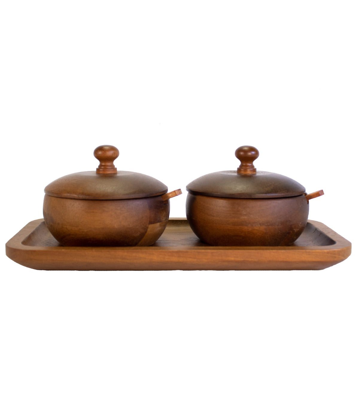  BergHOFF Acacia Wooden Spice Jar Set - Brown - Bonton