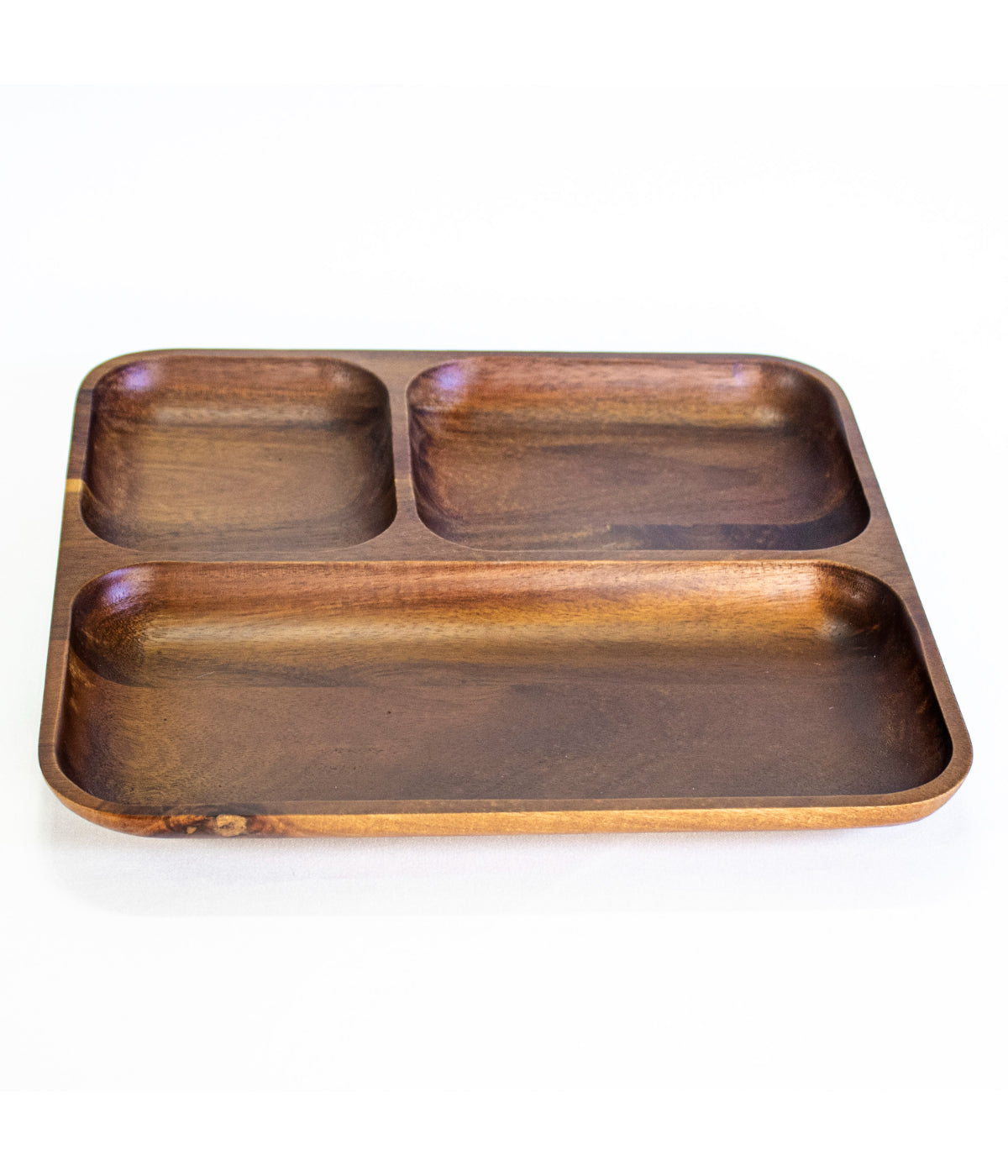  BergHOFF Acacia Wooden Square Tray - Brown - Bonton