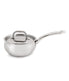  BergHOFF Belly Shape 18/10 Sauce Pan with Stainless Steel Lid - Silver - Bonton