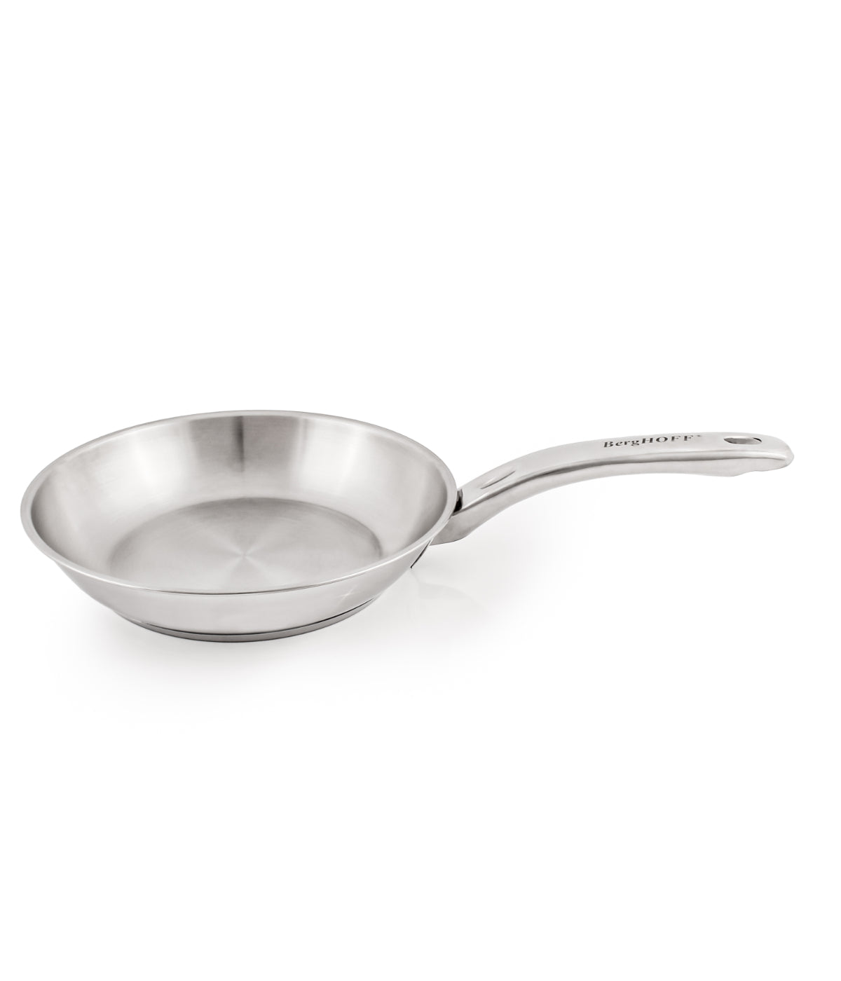  BergHOFF Belly Shape 18/10 Stainless Steel Frying Pan - Silver - Bonton