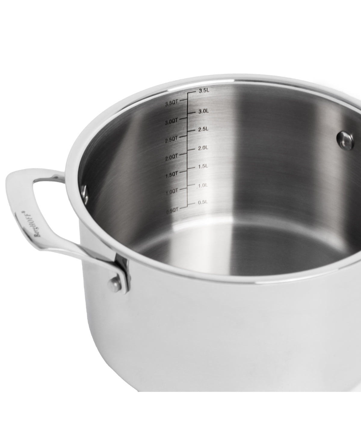  BergHOFF ProfeStainless Steelional 18/10 Stainless Steel Tri-Ply Stock Pot with Stainless Steel Lid - Silver - Bonton