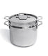  BergHOFF ProfeStainless Steelional 18/10 Stainless Steel Tri-Ply Stock Pot with Stainless Steel Lid - Silver - Bonton