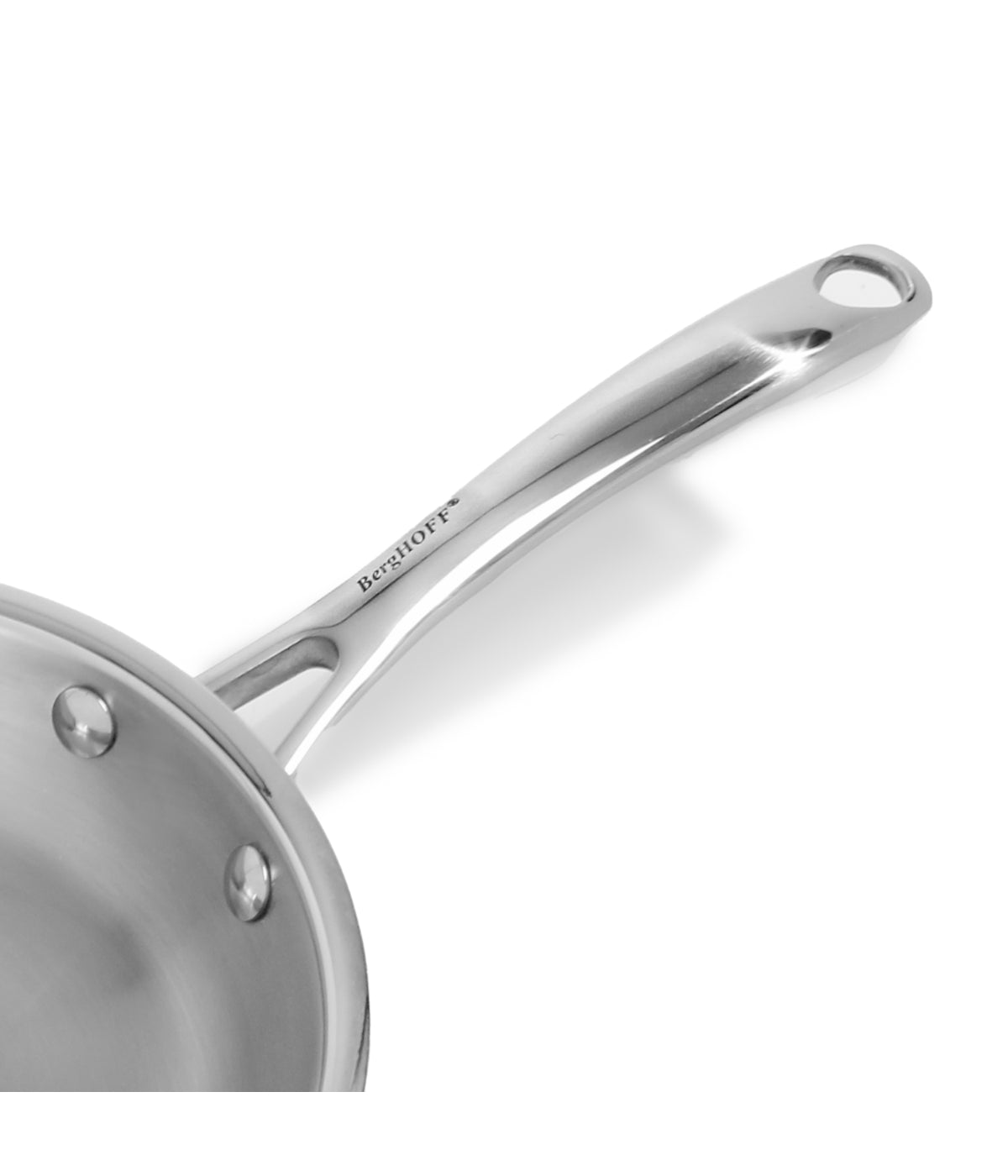  BergHOFF ProfeStainless Steelional 18/10 Stainless Steel Tri-Ply Frying Pan - Silver - Bonton