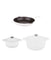 Neo Cast Iron 5 Piece Set with 3 Qt & 5 Qt Covered Dutch Oven & Fry Pan