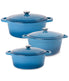  BergHOFF Neo Cast Iron 6 Piece Covered Dutch Oven Set - Blue - Bonton