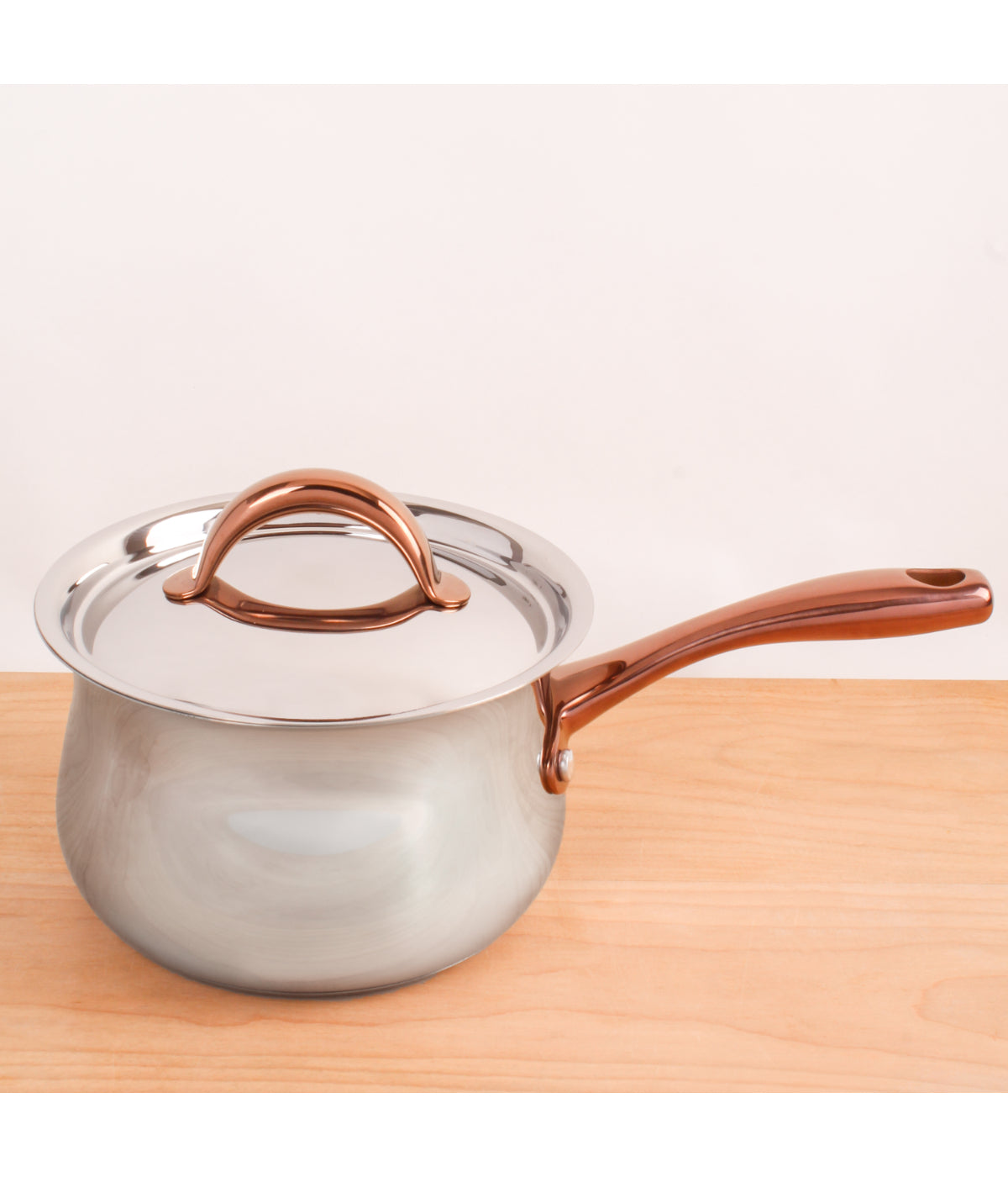  BergHOFF Ouro Gold 18/10 Stainless Steel Covered Saucepan - Silver - Bonton