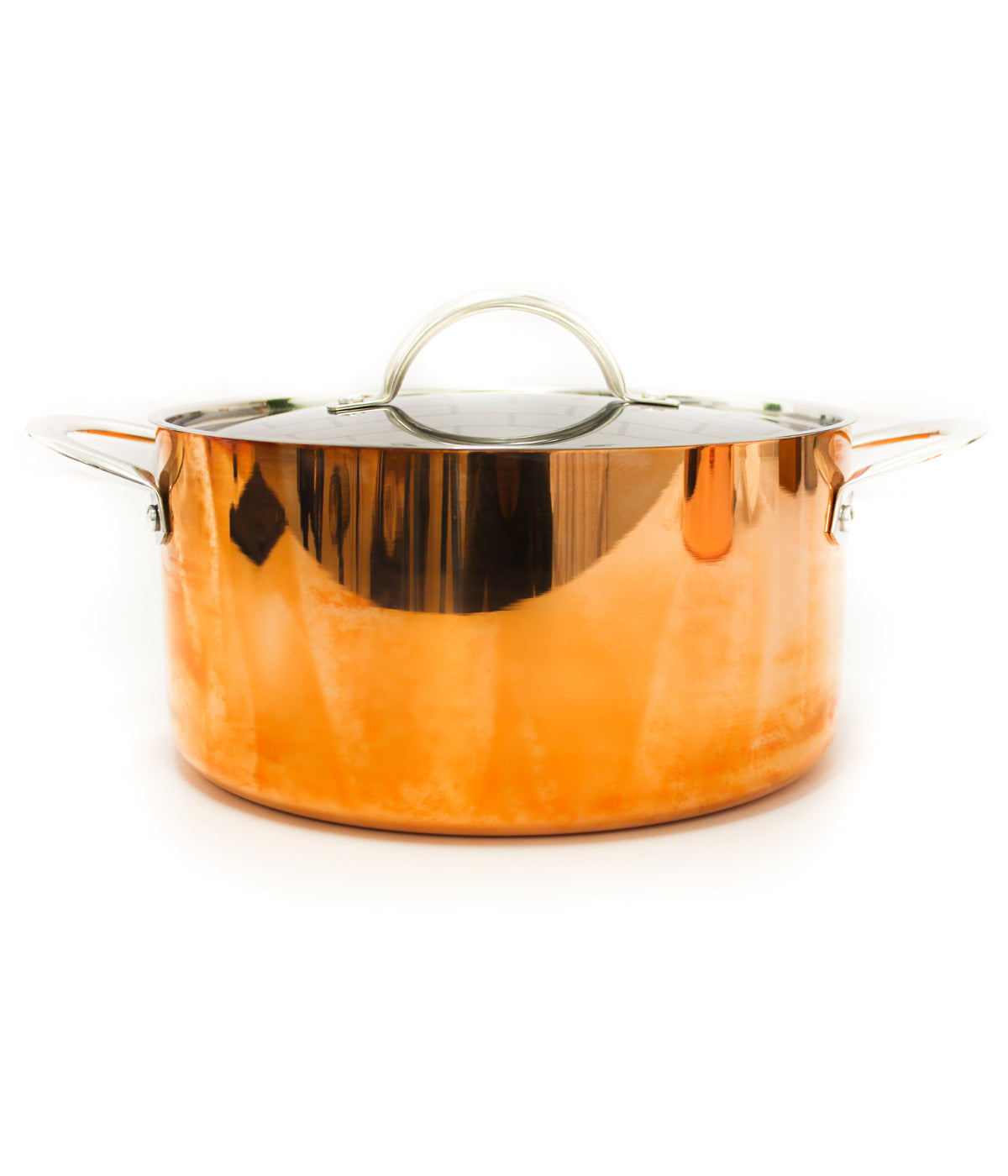  BergHOFF Copper Tri-Ply Covered Dutch Oven - Polished - Bonton