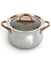 Ouro Gold 18/10 Stainless Steel Casserole with Glass Lid