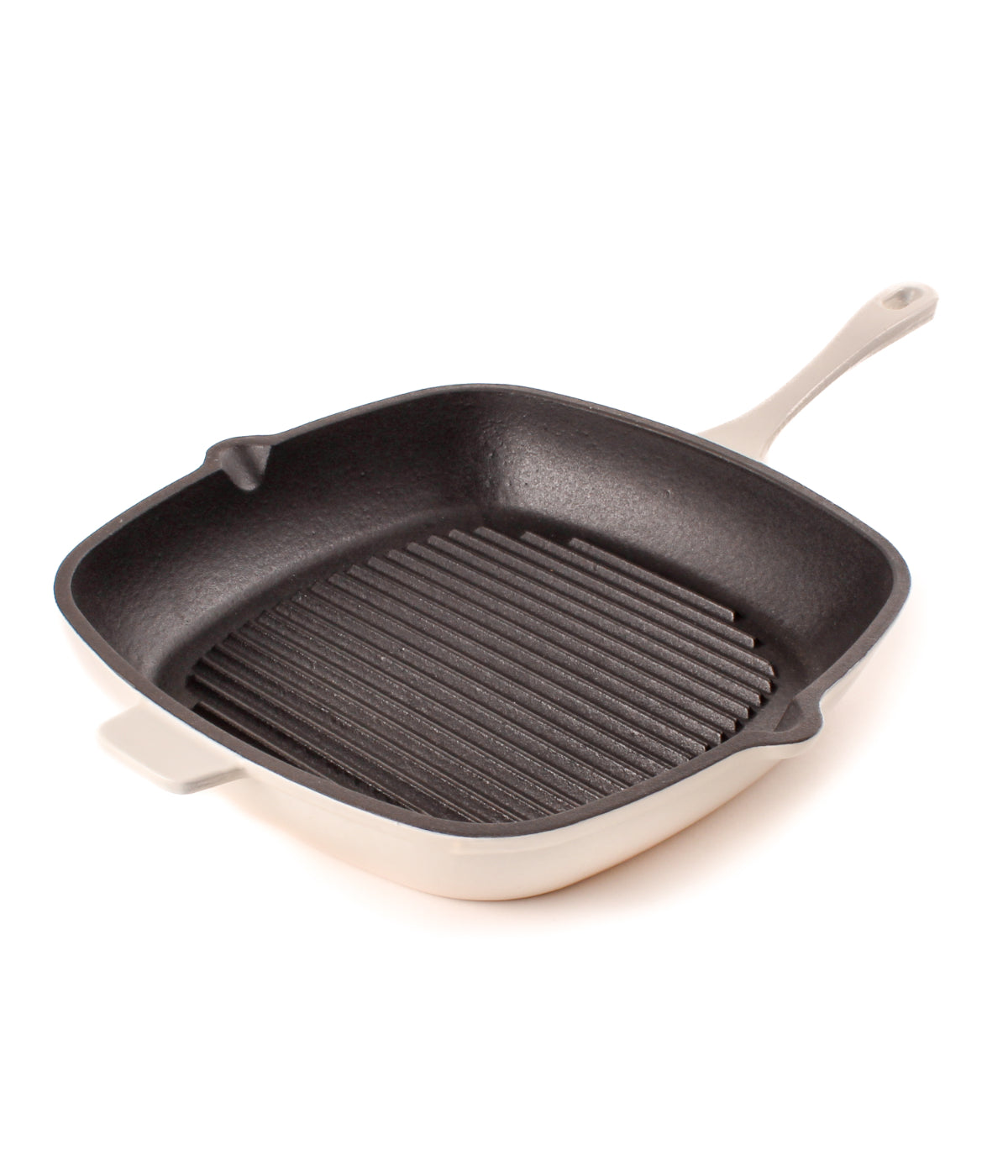  BergHOFF Neo Cast Iron Square Grill Pan - Meringue - Bonton