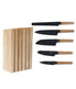  BergHOFF Ron 6 Piece Knife Ash Wood Block Set - Natural Wood - Bonton