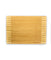 Bamboo Rectangle Cutting Board, Two-Tone Stripe