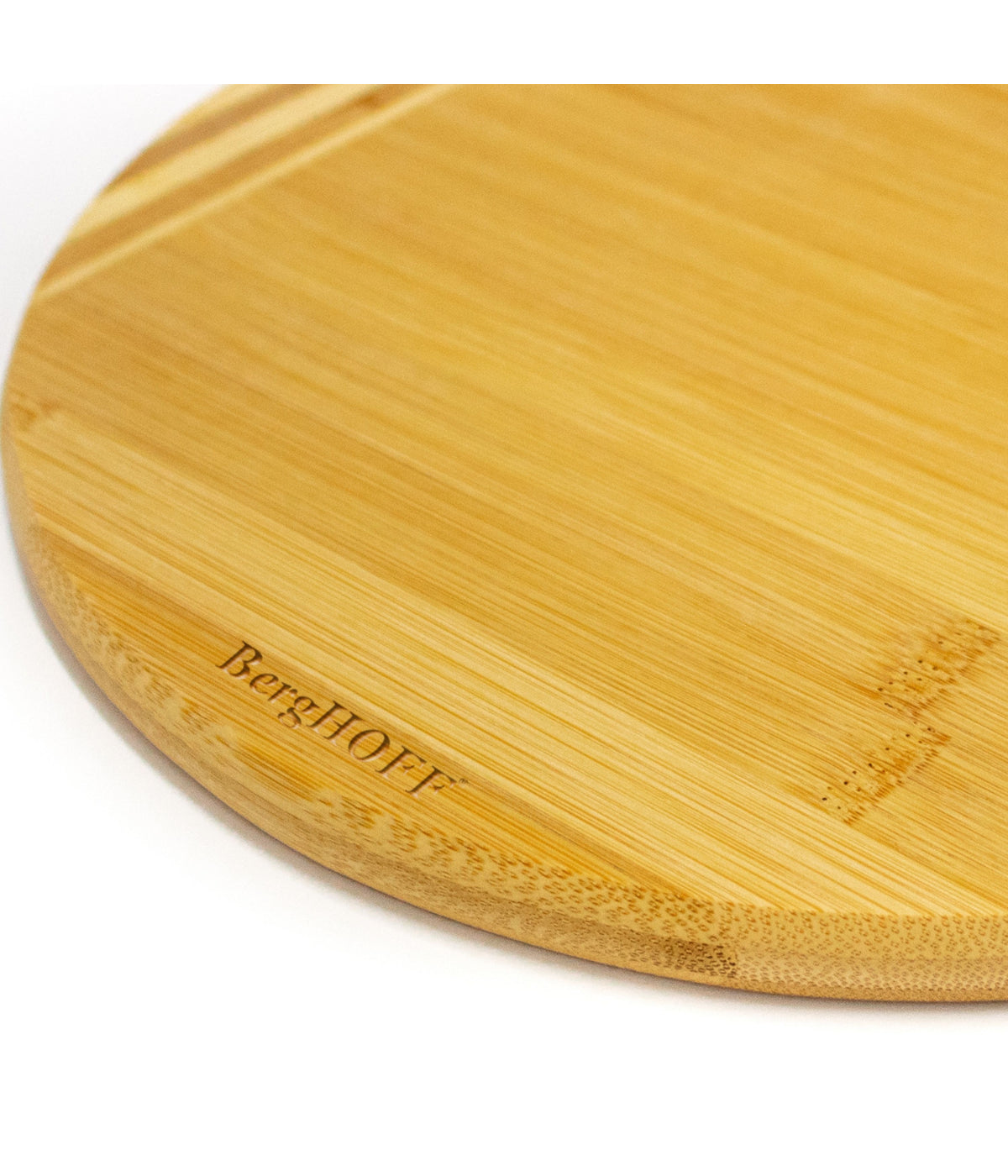  BergHOFF Bamboo Round Cutting Board, Striped - Brown - Bonton