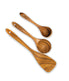  BergHOFF Bamboo 3 Piece Wooden Non-Stick Utensil Set - Brown - Bonton