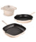 Neo Cast Iron 4 Piece Set with Grill Pan, Fry Pan & Covered Dutch Oven