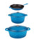 Neo Cast Iron 5 Piece Set with 5 Qt & 8 Qt Covered Dutch Oven & Fry Pan