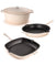 Neo Cast Iron 4 Piece Set with Fry Pan, Grill Pan & Covered Dutch Oven