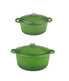  BergHOFF Neo 4 Piece Covered Dutch Oven Set - Green - Bonton