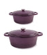  BergHOFF Neo 4 Piece Covered Dutch Oven Set - Purple - Bonton