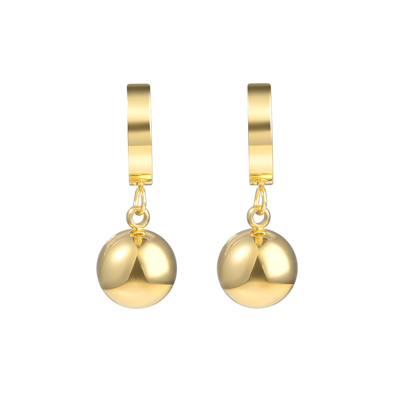  Gemesis Jewels by Edforce Petite Ball Drop Earrings - Gold - Bonton