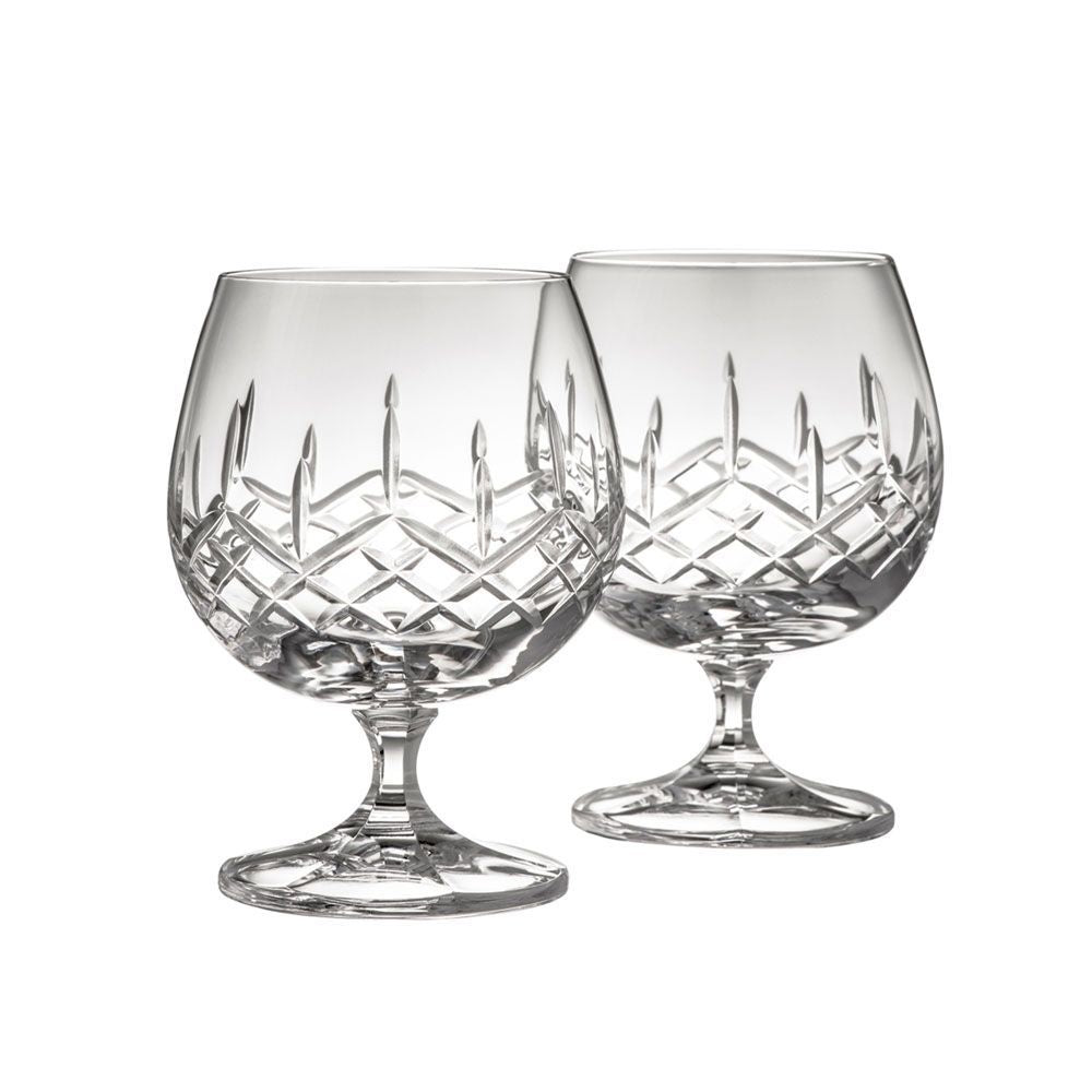  Galway Crystal Longford Brandy Glasses - Clear - Bonton