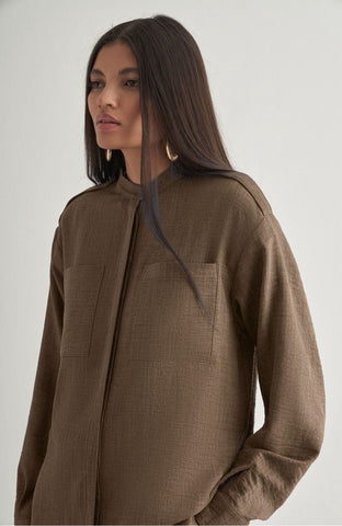 Mizalle Tunic With Epaulette Detail
