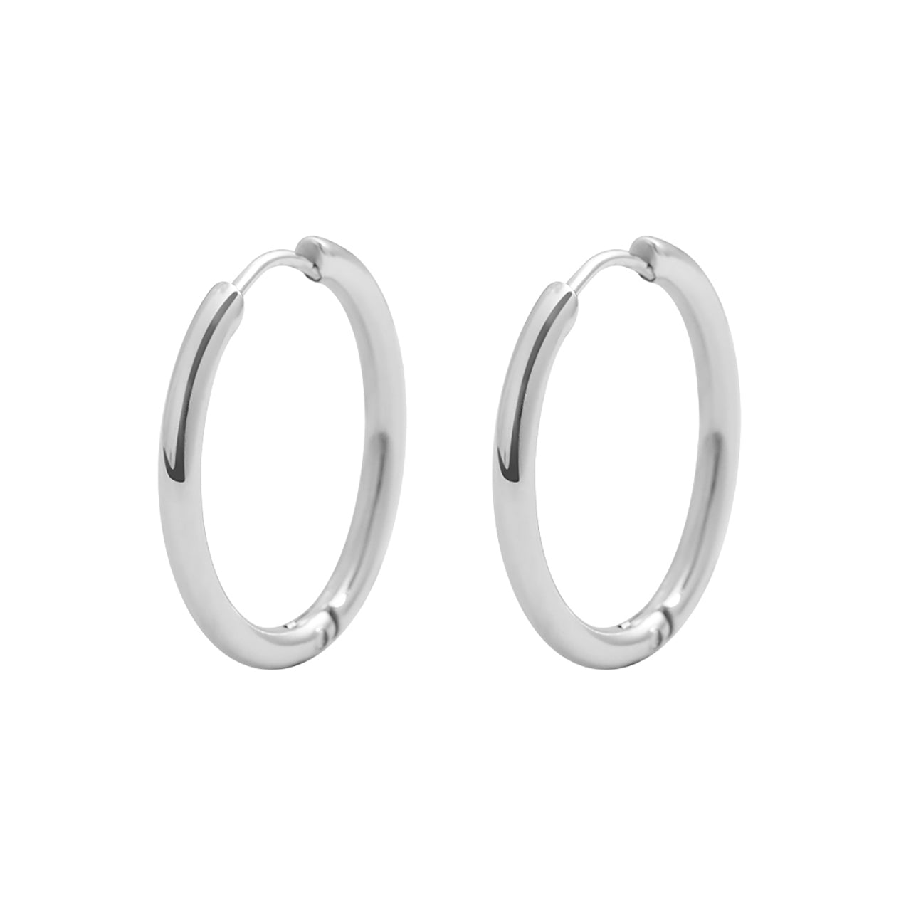  Gemesis Jewels by Edforce Endless Round Hoop Earrings - Gold - Bonton