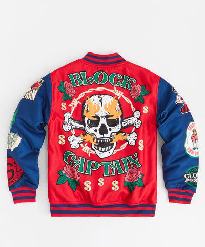 Captain Varsity Jacket - Red