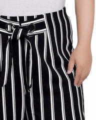 Plus Size Wide Leg Grommet Pants