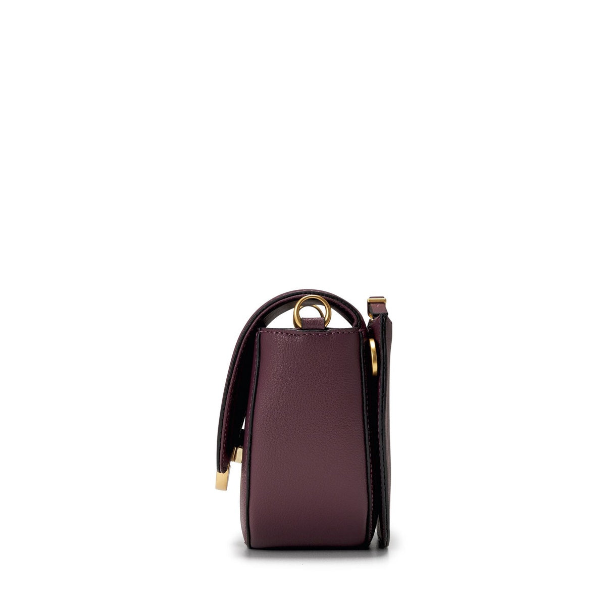  Oryany Lottie Saddle - Classic Small Crossbody - Eggplant - Bonton