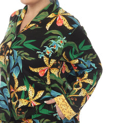 Plus Size Two Piece Wildflower Print Pajama Set