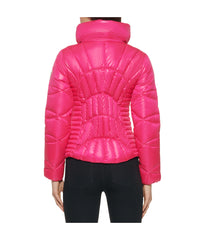 Quilted Puffer Jacket Hot Pink