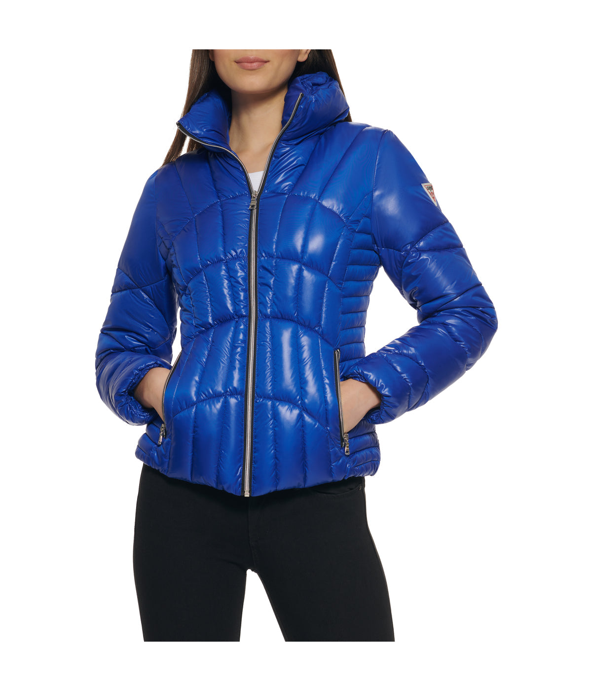  GUESS Quilted Puffer Jacket Indigo - Indigo - Bonton