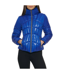 Quilted Puffer Jacket Indigo