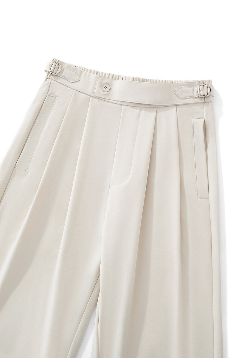 Barocco Wellington Side-Tab Trousers TAUPE - TAUPE - Bonton