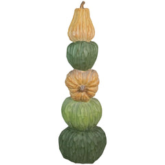 Five Tiered Stacked Pumpkins Thanksgiving Decoration - 42.5"