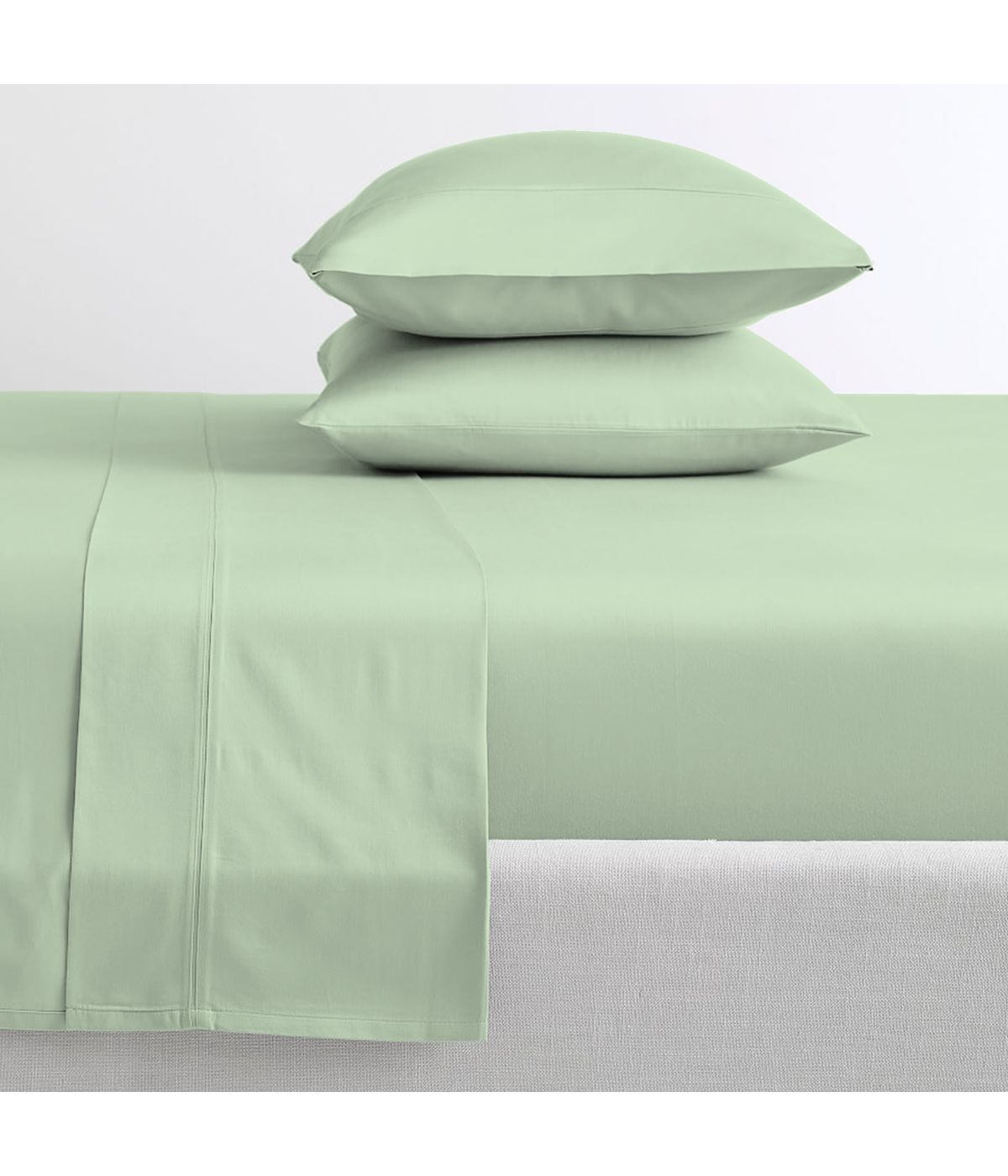  Purity Home Cotton 400 Thread Count Percale Sheet Set Sage - Sage - Bonton