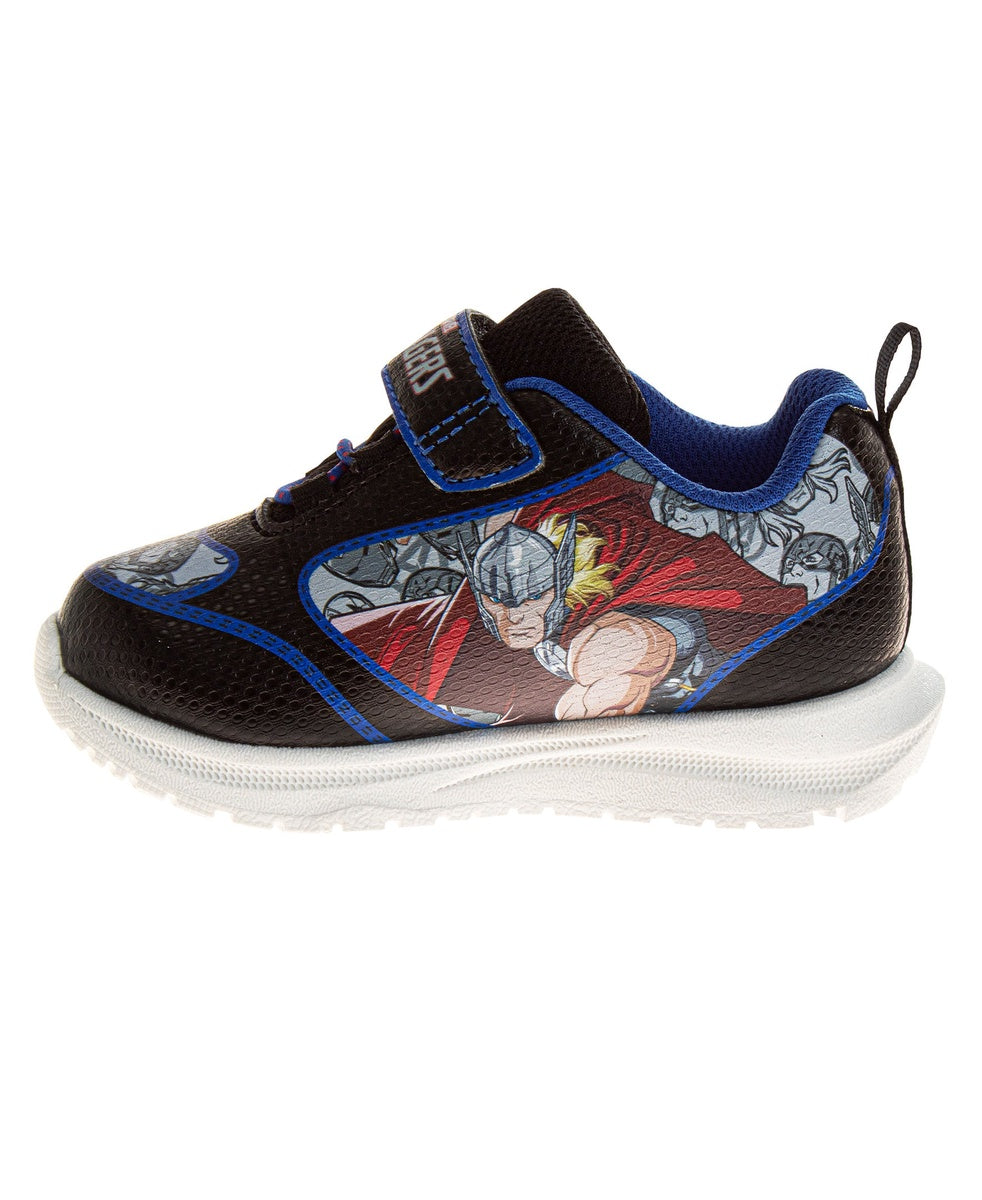  Josmo Marvel Comics Toddler Boys Sneakers Slipon Laceless - The Avengers Spiderman Captain America Hulk Thor Ironman Athletic Shoes (Sizes: 6-10 Toddler) - 7 - Bonton