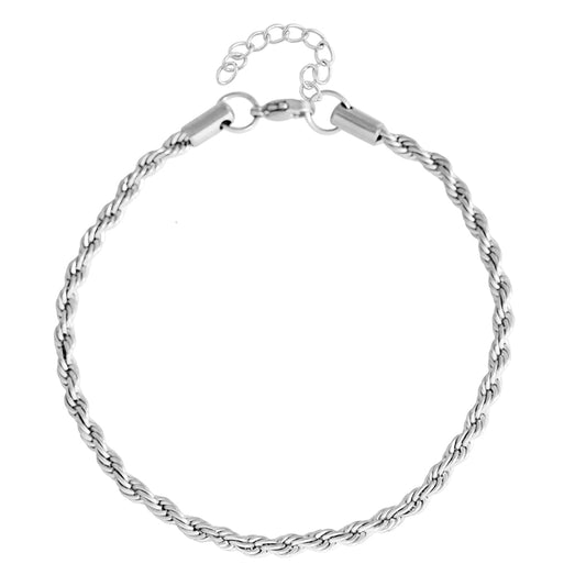 Twisted and Braided Rope Chain Anklet