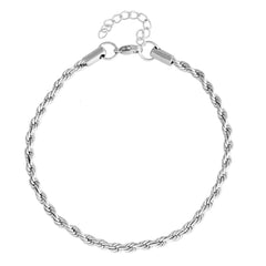 Twisted and Braided Rope Chain Anklet