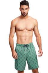 Gottex Men Sail Away 7" swim shorts-Green Navy