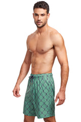 Gottex Men Sail Away 7" swim shorts-Green Navy