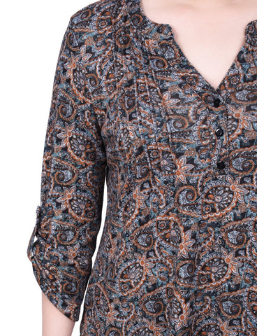 3/4 Roll Sleeve Top