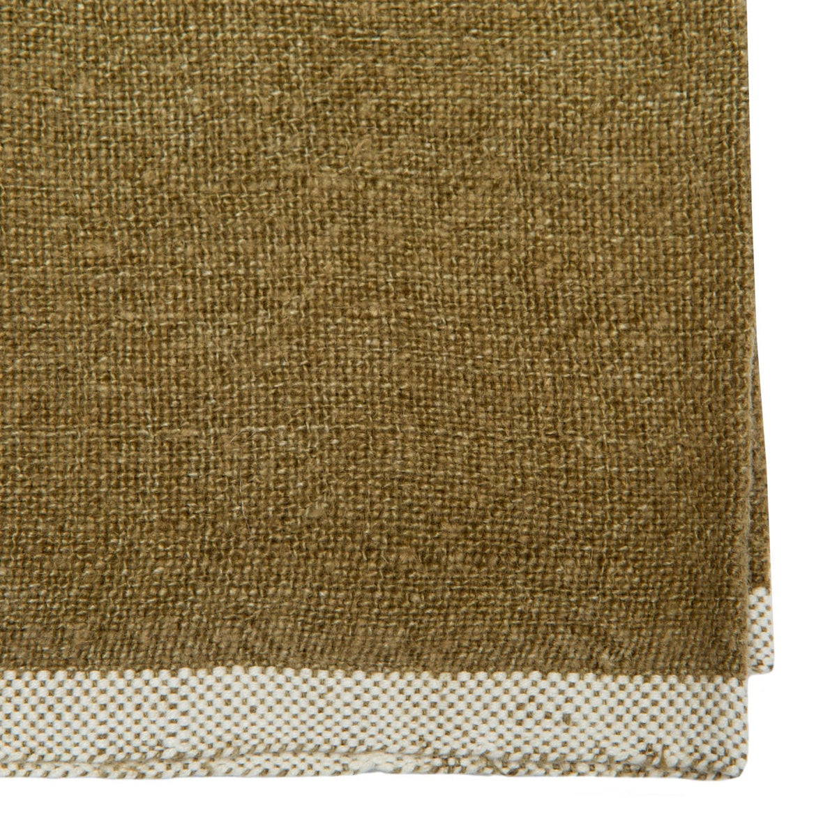  Caravan Chunky Linen Napkins, Set of 4 - Lime - Bonton