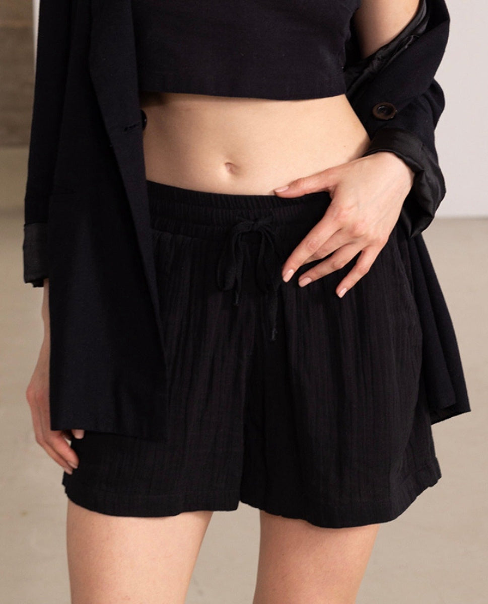  Gottex Beach Life Drawstring Cover Up Shorts - GOTTEX BEACH LIFE BLACK - Bonton